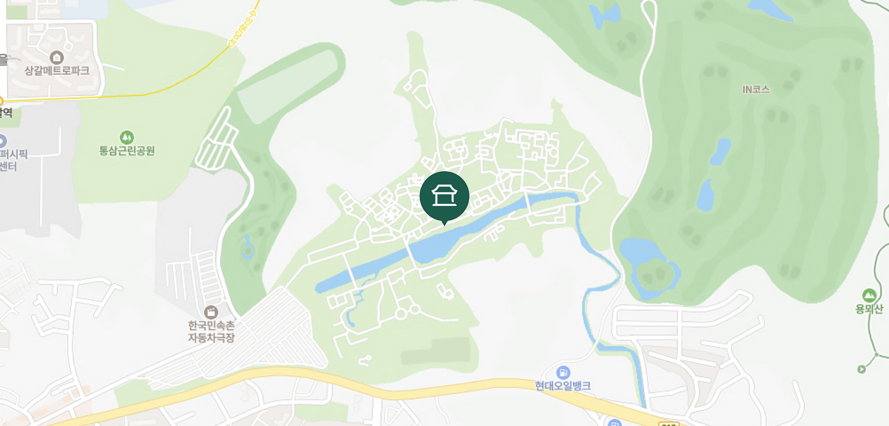 한국민속촌 위치 지도