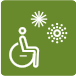장애인 관람석 표지판
