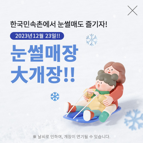 눈썰매장 대개장