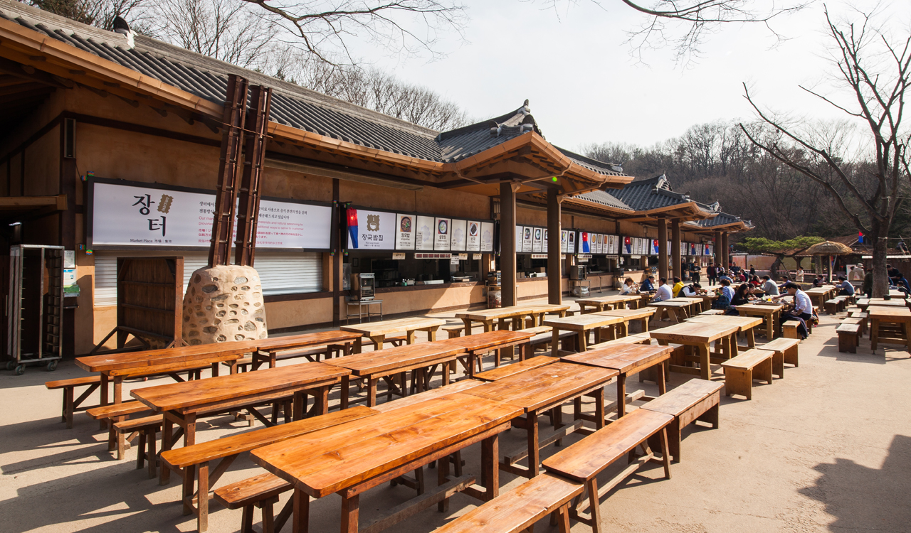 한국민속촌내 장터 이미지