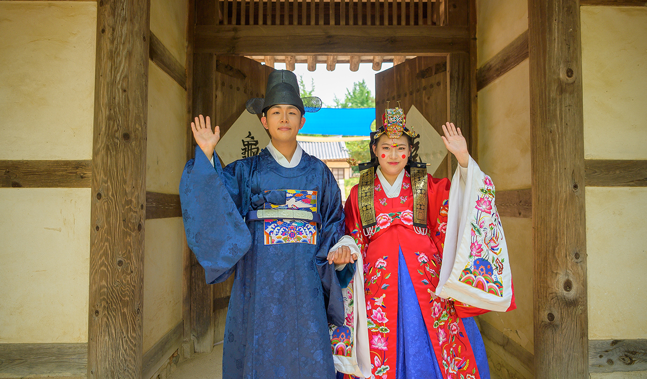 한국민속촌 전통혼례(실혼) 이미지