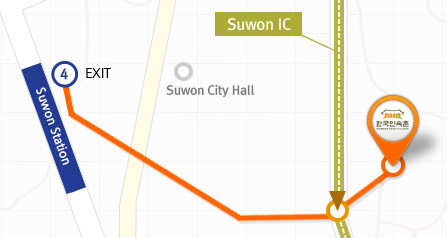 from Suwon station to KFV